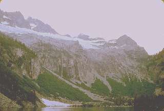 Bonanza Peak from Holden Lake September 1968