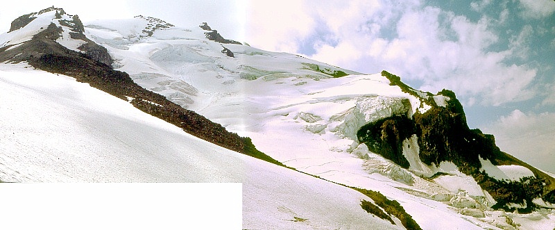Panorama of Glacier Peak route September 1968