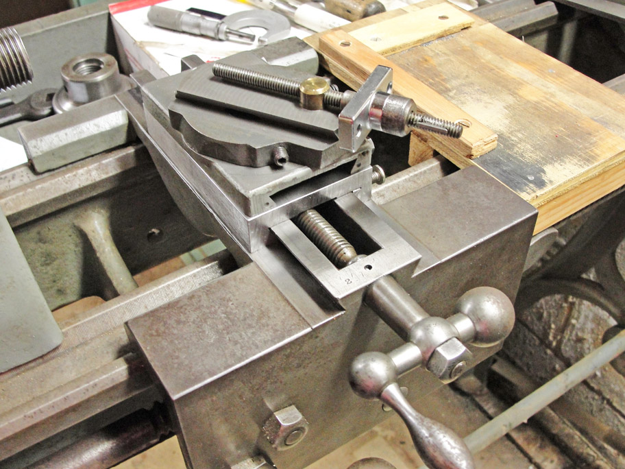 Compound base and top slide base from a six inch Atlas lathe