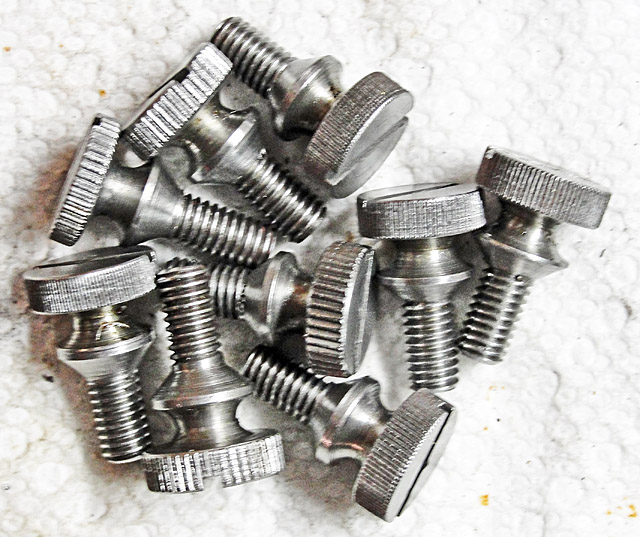 Ten screws: a day's work.