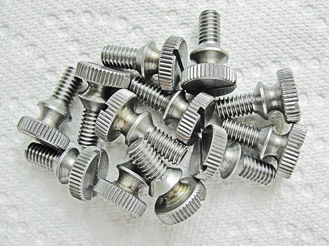 No.12-24 knurled-head crank screws