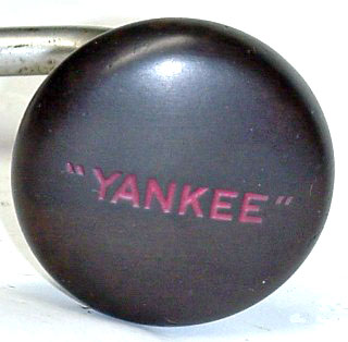 "YANKEE" molded into pad