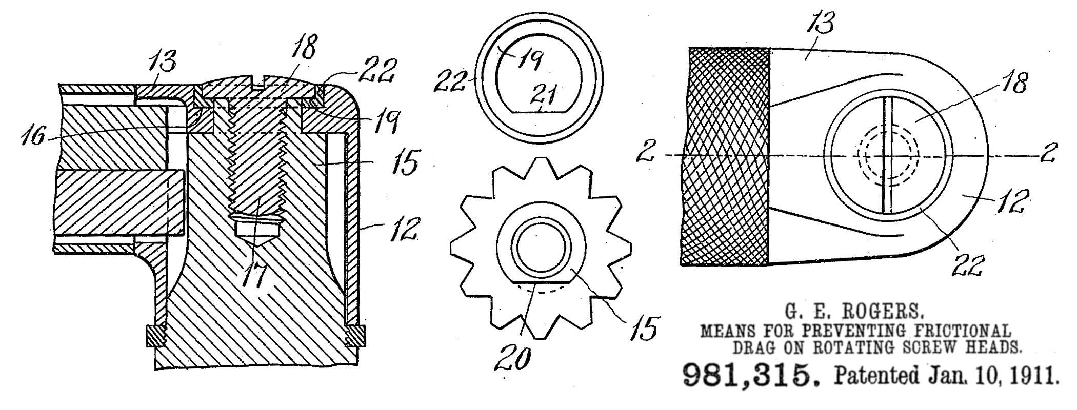 US Patent No. 981,315, Jan. 10, 1911